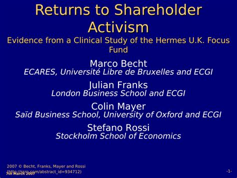 hermes activism uk|[PDF] Returns to Shareholder Activism: Evidence from a Clinical .